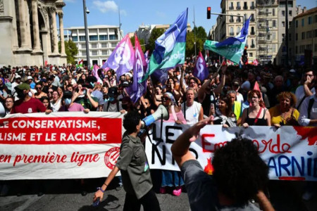 Thousands protest in France over Macron's choice of PM