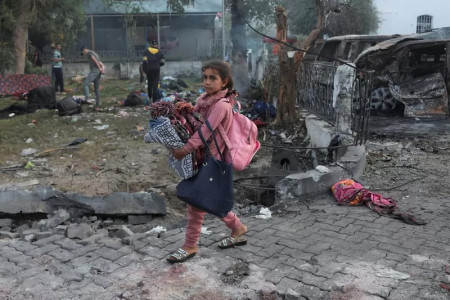 'We thought it would be safe': Panic and confusion at scene of Gaza hospital blast