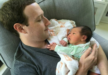 Mark Zuckerberg's newborn baby